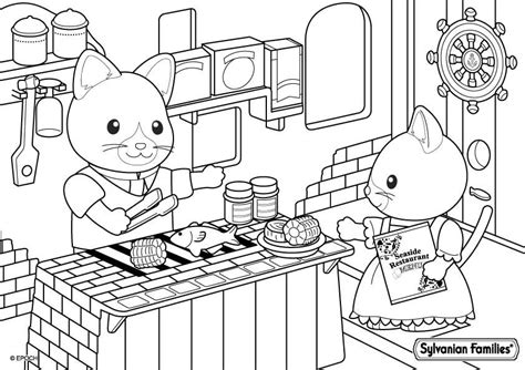 restaurant coloring pages