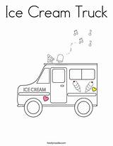 Ice Cream Coloring Truck Print Ll sketch template