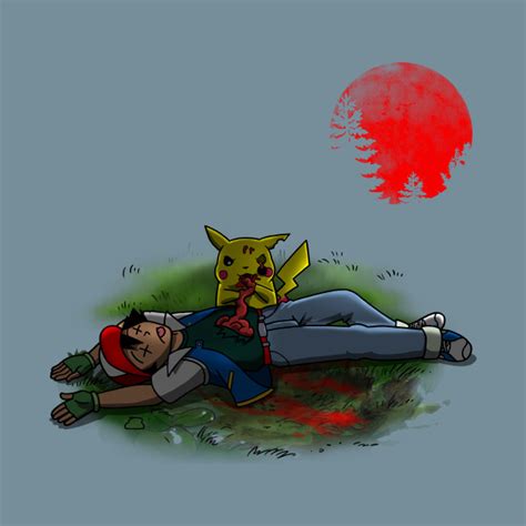 zombie pikachu pokemon  shirt teepublic