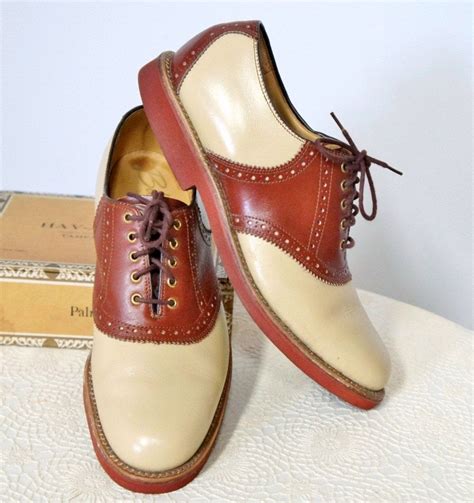 vintage shoes mens oxfords saddle shoes bostonian tan  etsy vintage shoes men vintage