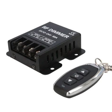 adjustable brightness mhz key led dimmer wireless remote rf pwm