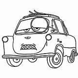 Coloring Pages Cars Printable Luigi Colorful Guido Colorare Da Little Color Books sketch template