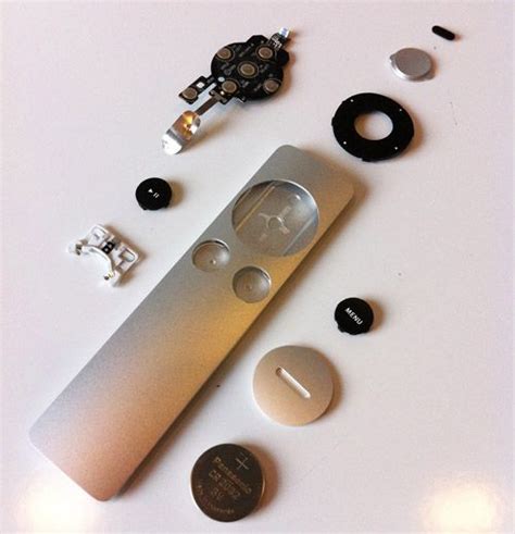 disassembly   apple tv remote machined    solid piece  aluminium disassemble