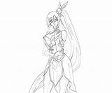 Trigger Blazblue Calamity Faye Litchi Ling Character Coloring Pages Another sketch template