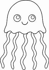 Jellyfish Qualle Ausmalbilder Pages Coloring Drawing Line Clipart Kostenlos Printable Malvorlagen Animal Clip Dschungel Sea Choose Board Kind Paintingvalley Mandala sketch template