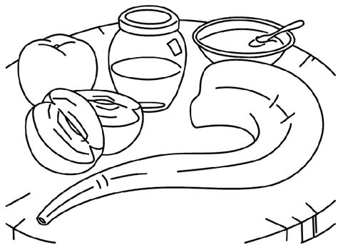 rosh hashanah coloring pages coloring home