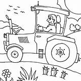 Coloring Pages Tractor Print Colornimbus Carrot Farm sketch template