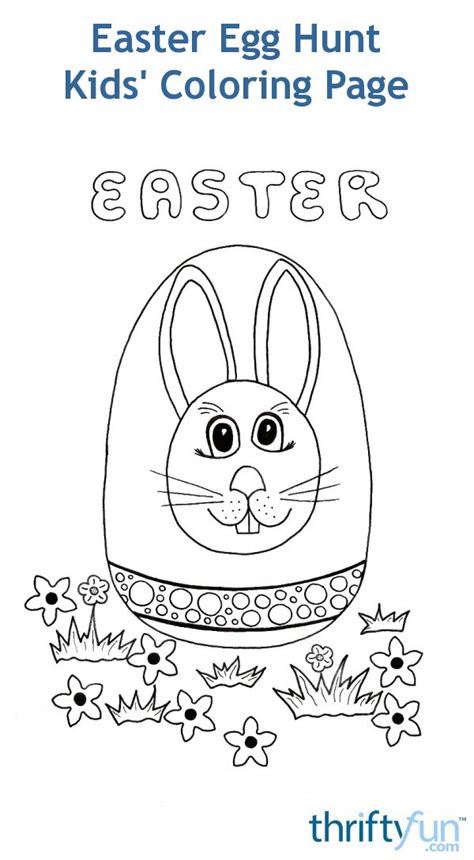 easter egg hunt kids coloring page thriftyfun