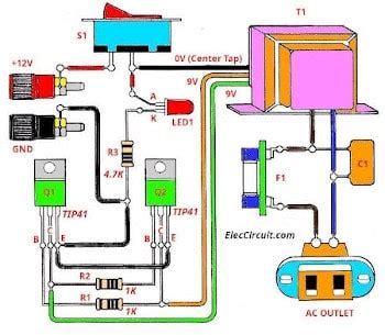 simple inverter circuit diagram projects eleccircuitcom