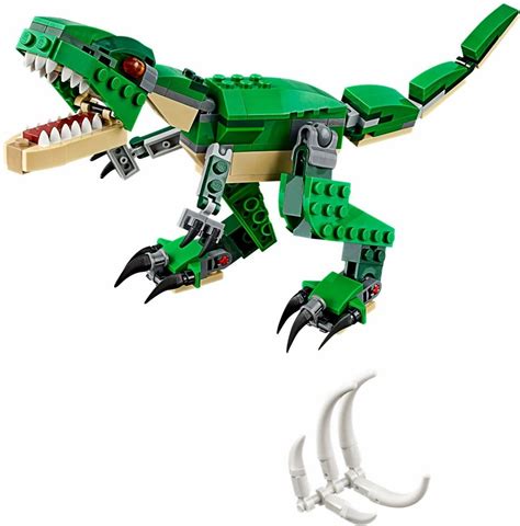 lego creator  mighty dinosaurs  rex triceratops  pterodactyl