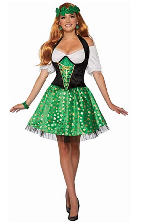 St Patrick S Day Sexy Leprechaun Corset Dress Adult Women S Costume