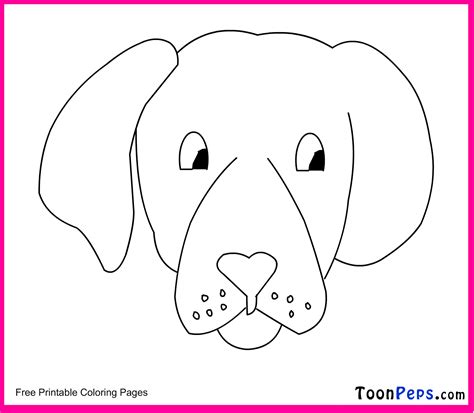 dog face coloring page   dog face coloring page png