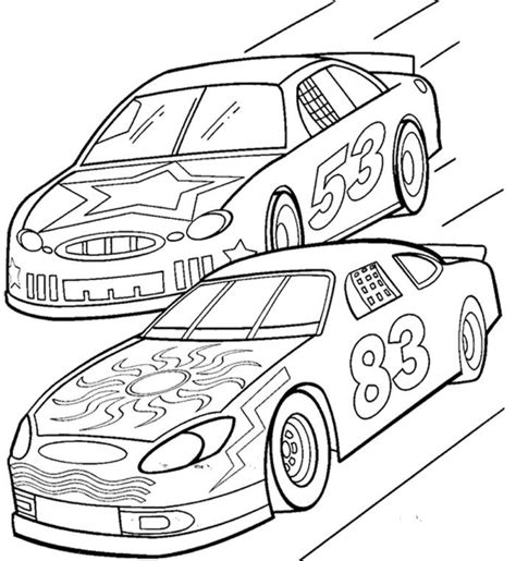 car track racing coloring page race car car coloring pages