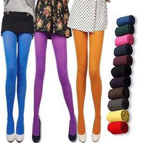 sexy ladies pantyhose fruit color autumn and winter should be sexy