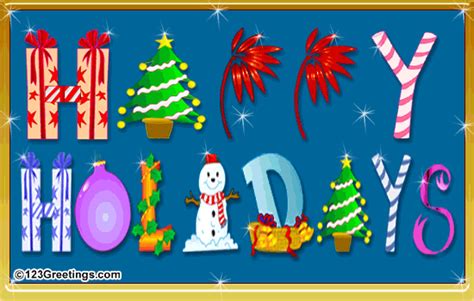 Happy Holidays Free Cool Fun Ecards Greeting Cards 123