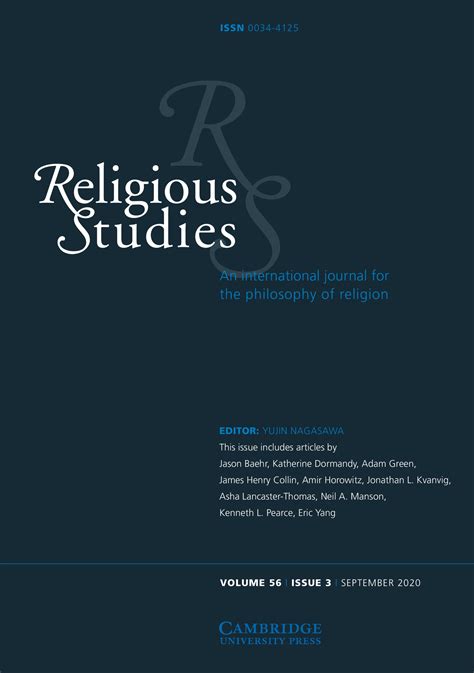 religious studies volume  issue  cambridge core