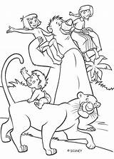 Coloring Mowgli Pages Jungle Book Disney Baloo Shanti Cartoon Hellokids Sheets Printable sketch template