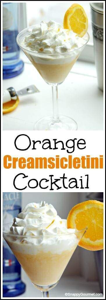 Orange Creamsicletini Cocktail Recipe Easy Homemade Drink And Twist