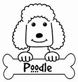 Poodle Coloring Pages Printable Silhouette Outline Kids Colouring French Getdrawings Designlooter Getcolorings 13kb sketch template