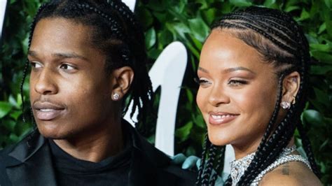 a ap rocky and rihanna show off pda in barbados