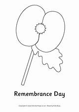 Colouring Remembrance Pages Coloring Activities Poppy Poppies Kids Sunday Rainbow Template Printable Craft Print Flower Large Crafts Cut sketch template