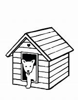 Dog House Coloring Getcolorings Pages Color sketch template