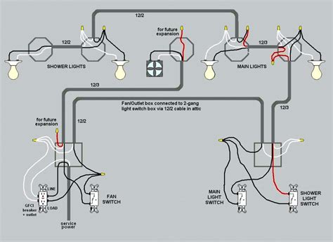 wiring diagram  dual light switch wiring    light switch multiple lights multiway