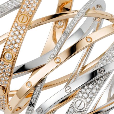 cartier love bracelets  women   head  heels  jewellery editor