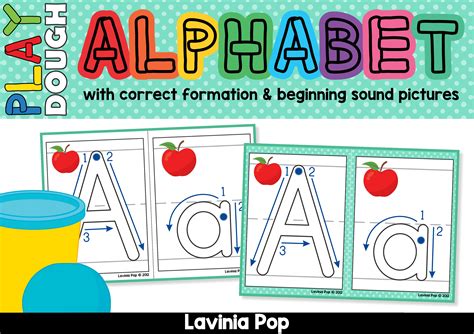 printable  alphabet playdough mats