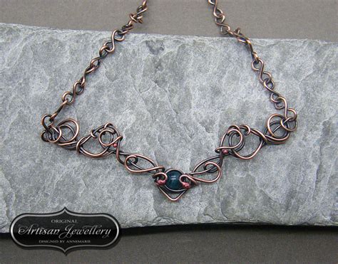 diy jewelry kit wire wrapped necklace  designedbyannemarie