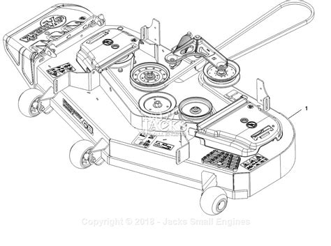 exmark rasgemc sn   parts diagram  complete deck assembly