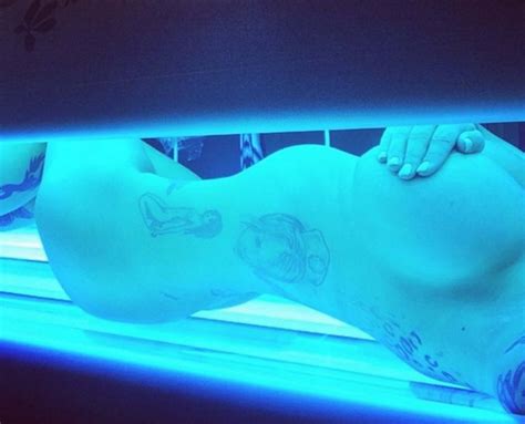 Jodie Marsh Posts Naked Selfie While Lying On A Sunbed And Captions It