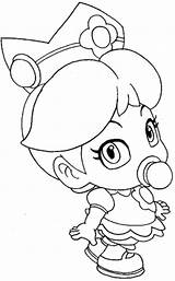 Rosalina Baby Pages Coloring Mario Getcolorings Princess Color Colori sketch template
