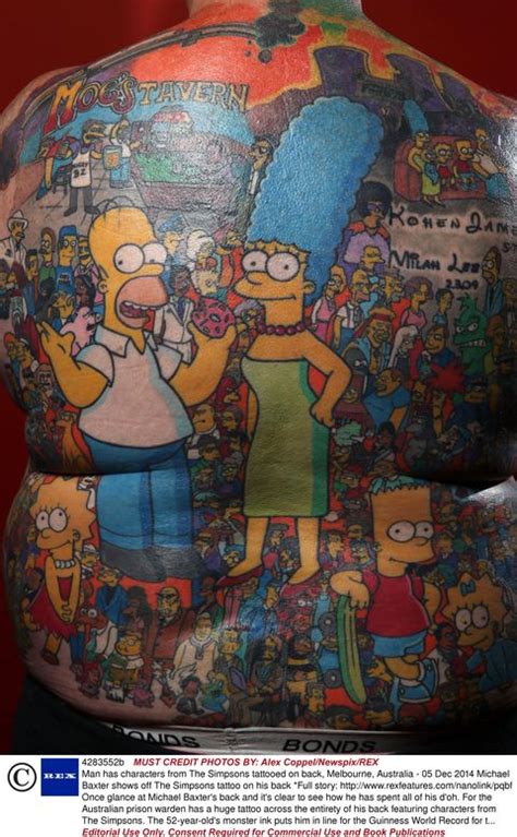 Simpsons Tattoo Man Wins Guinness Record