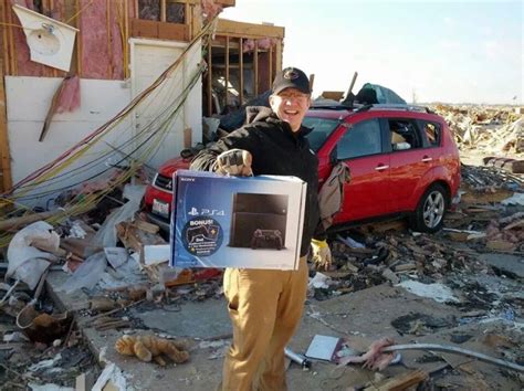 Man Loses House In Tornado Remains Upbeat After Ps4 Survives Metro News