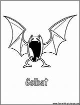 Coloring Golbat Pages Fun sketch template