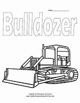 Coloring Pages Bulldozer Dozer Printable Kids Bull Books Gif sketch template
