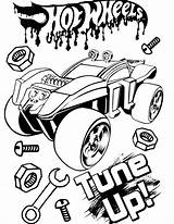 Wheels Hot Coloring Pages Printable Cars Print Kids sketch template
