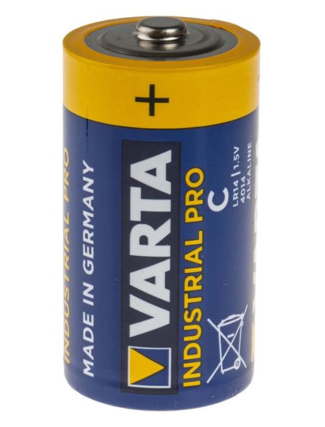 Varta Industrial Varta 1 5v Alkaline C Batteries With Standard Terminal