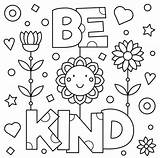 Kindness Coloritura Sia Gentile Vettore Respect Mindset Imprimir Importance sketch template