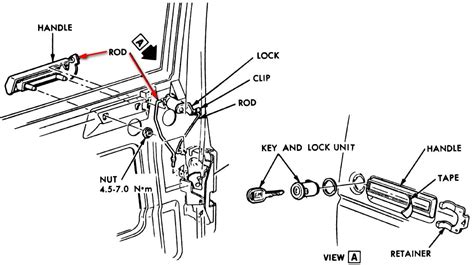 chevy truck door parts diagram