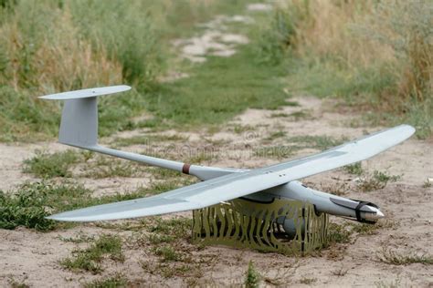 preparing  army drones   mission reconnaissance aircraft   wild stock photo