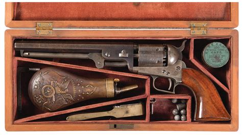 Cased Second Model Colt 1851 Navy Percussion Revolver