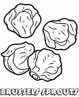 Sprouts Coloring Brussels Vegetable Pages Print Vegetables Printable Topcoloringpages sketch template