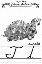 Cursive Turtle Coloring Janbrett Alphabet Click Subscription Downloads sketch template