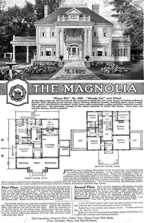original magnolia sears modern homes advertisement  plan   plan residence