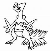 Coloring Sceptile Pages Getcolorings Pokemon sketch template