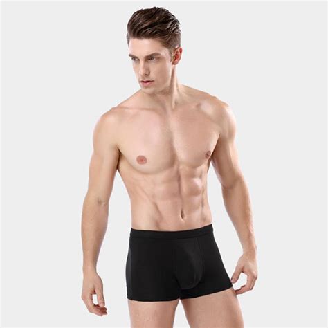 3x Fashion Men Silk Like Boxers Trunks Bulge Pouch Briefs Thongs Shorts