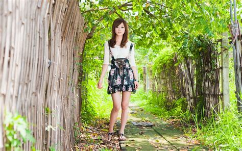 Women Asian Dress Women Outdoors Mikako Zhang Kaijie Hd Wallpapers