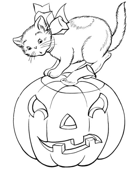 halloween coloring pages cat  pumpkin coloring pages pinterest